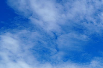 Low angle view of clouds in sky