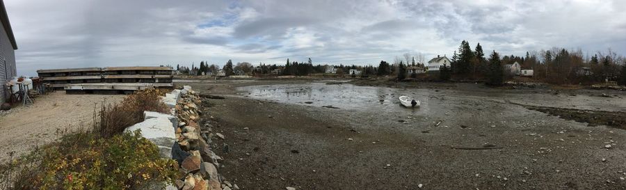 Panoramic view of landscape against sky