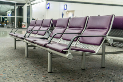 Empty seats in airport