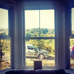 View of window of house