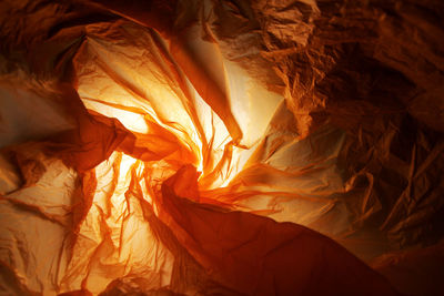 Low angle view of a rock formation