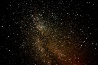 Low angle view of stars in sky at night