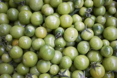 Full frame shot of green fruits