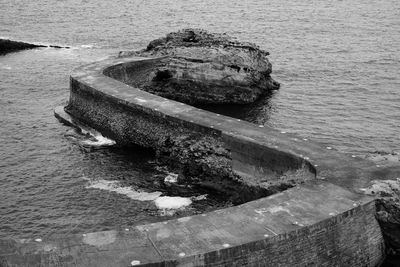 Close-up of pier