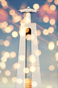 Close-up of illuminated christmas lights