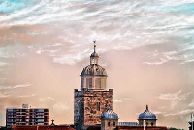 High section of church against sky