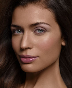 Close-up portrait of a beautiful young woman