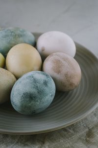 Close-up of food in plate on table