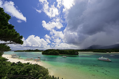 Scenic view of sea against sky