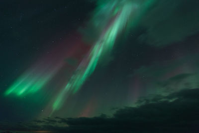 Low angle view of sky at night