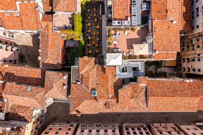 Aerial view of venice near saint mark's square