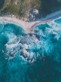 Aerial view of sea