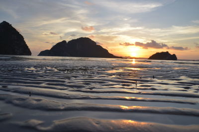 Sunset over sea