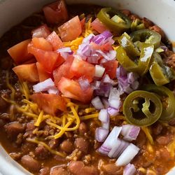 High angle view of chopped vegetables in bowl