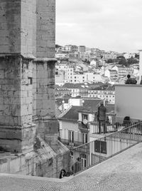 Buildings in city against sky