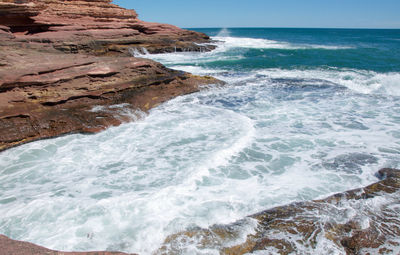 Scenic view of sea against sky