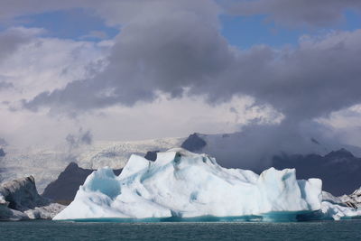 Glacier lagoon iceberg