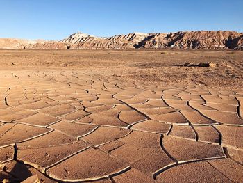 Scenic view of desert against sky