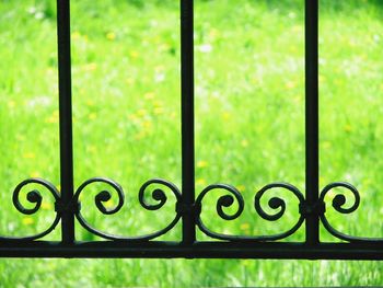 Close-up of fence