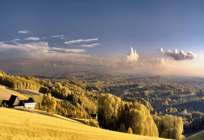 Scenic view of landscape against sky