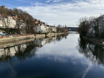 Scenic view of river against sky