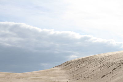 Scenic view of desert against sky