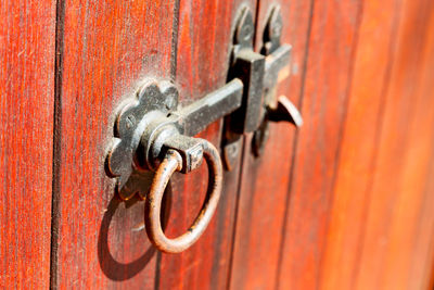 Close-up of door knocker