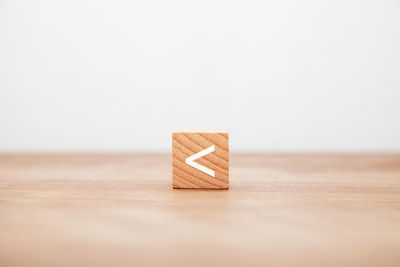 Close-up of toy blocks against white background