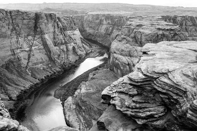 Scenic view of rock formations