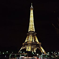 Low angle view of eiffel tower