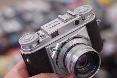 Close-up of camera