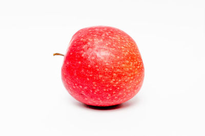 Close-up of strawberry against white background