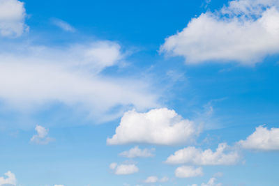 Low angle view of clouds in sky