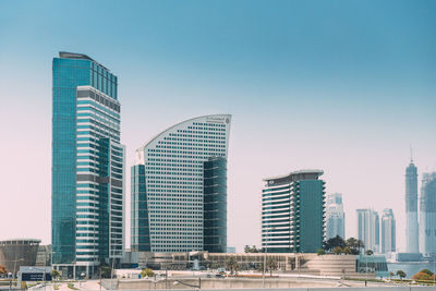 Modern buildings in city