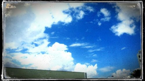 Low angle view of cloudy sky