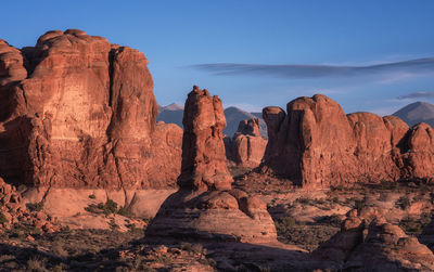 Rock formations at mountain