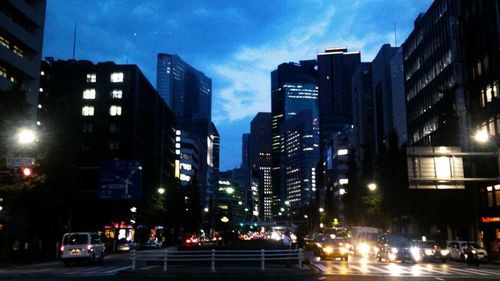 City street at night