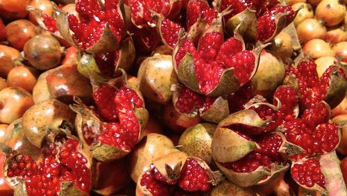 Full frame shot of strawberries