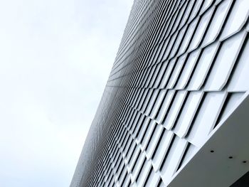 Low angle view of modern building against sky