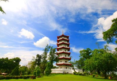 View of temple against sky