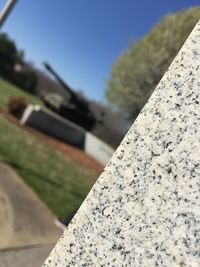 Low angle view of built structure against clear sky