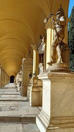 Corridor of historic building