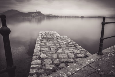 Scenic view of water against sky