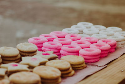 Close-up of sweet food on table