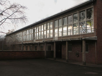 Abandoned building against sky