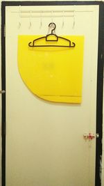 Close-up of yellow paper