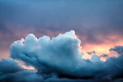 Low angle view of cloudy sky