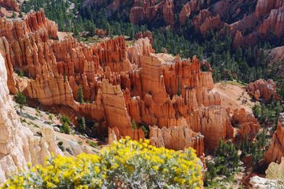 View of rock formations