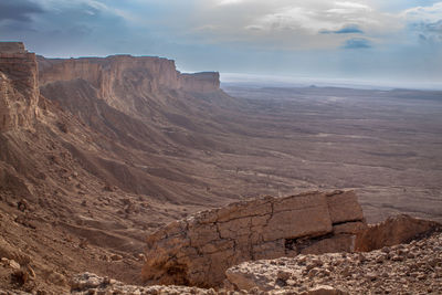 Scenic view of mountains