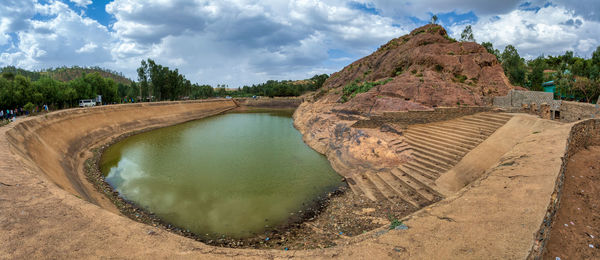 Panoramic view of landscape against sky